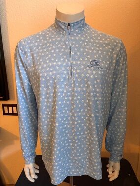 Awesome mens medium Johnnie O quarter zip golf jacket from DC Country Club